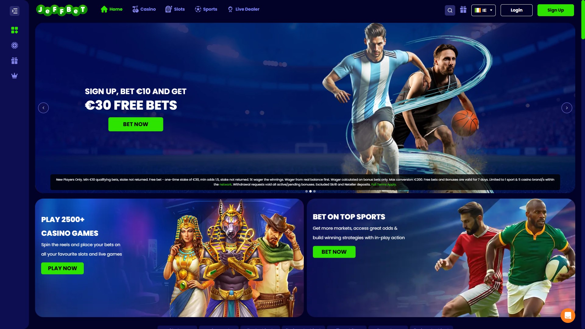 JeffBet Casino screenshot 1
