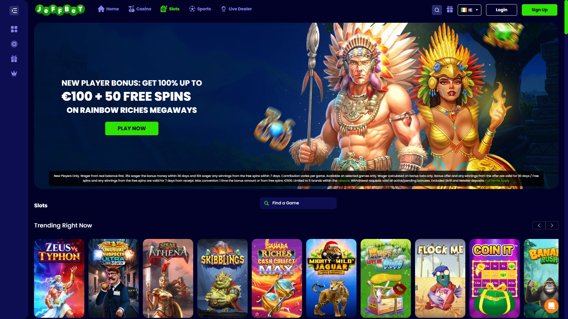 JeffBet Casino screenshot 2