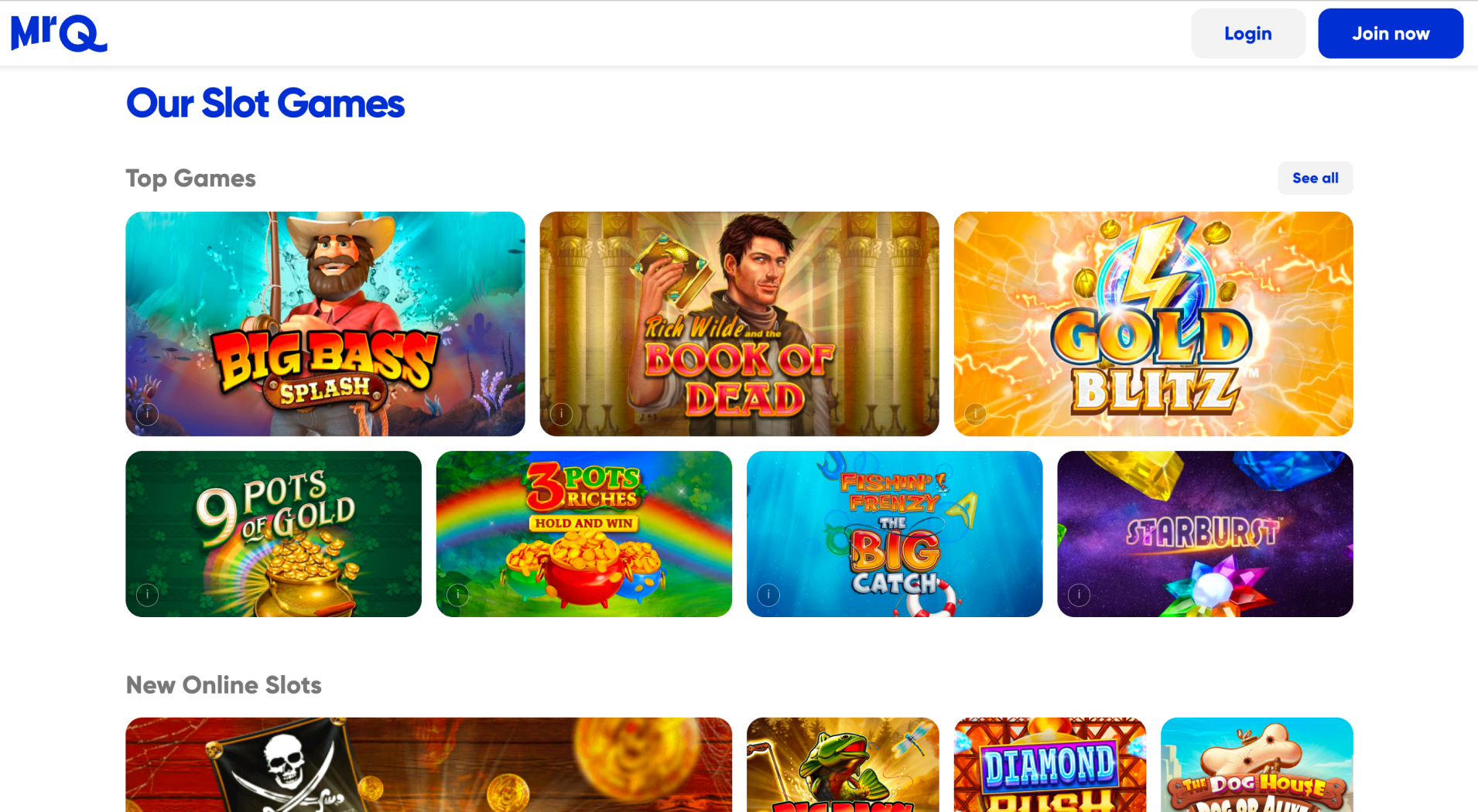 MrQ Casino screenshot 2